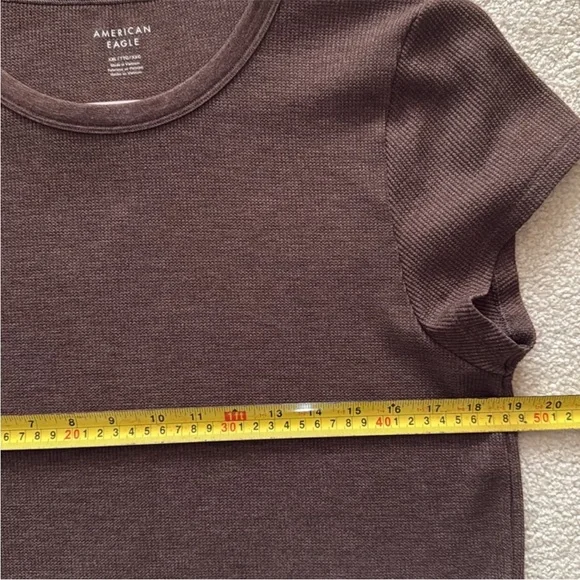 AE | Hey Baby | Waffle | Tee | Brown - Picture 12 of 14